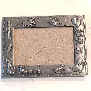 Malden Silver ABC Animal Toy Accent Child Picture Frame Baby Photo Nursery